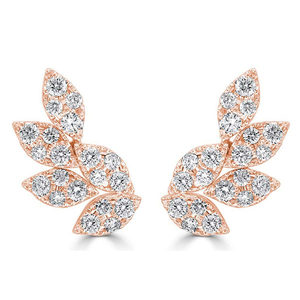 Gold And Diamond Earring Climber - 1